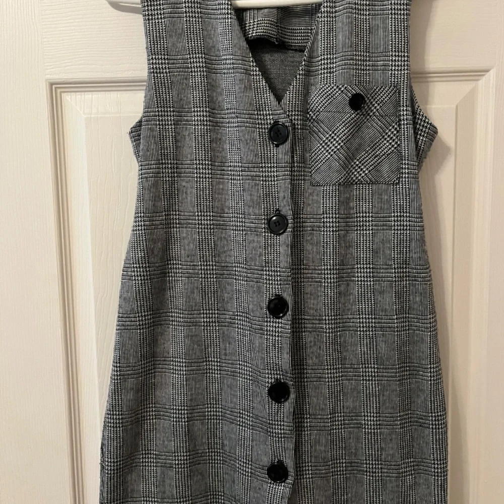 Vintage checkered tunic vest - Picture 6 of 9